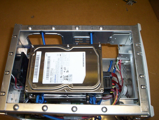 Top view of server